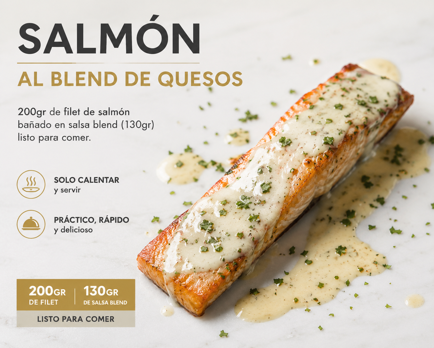 SALMON AL BLEND DE QUESOS